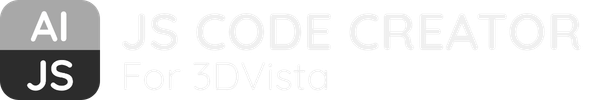 JS Code Creator for 3DVista — AI JS Assistant